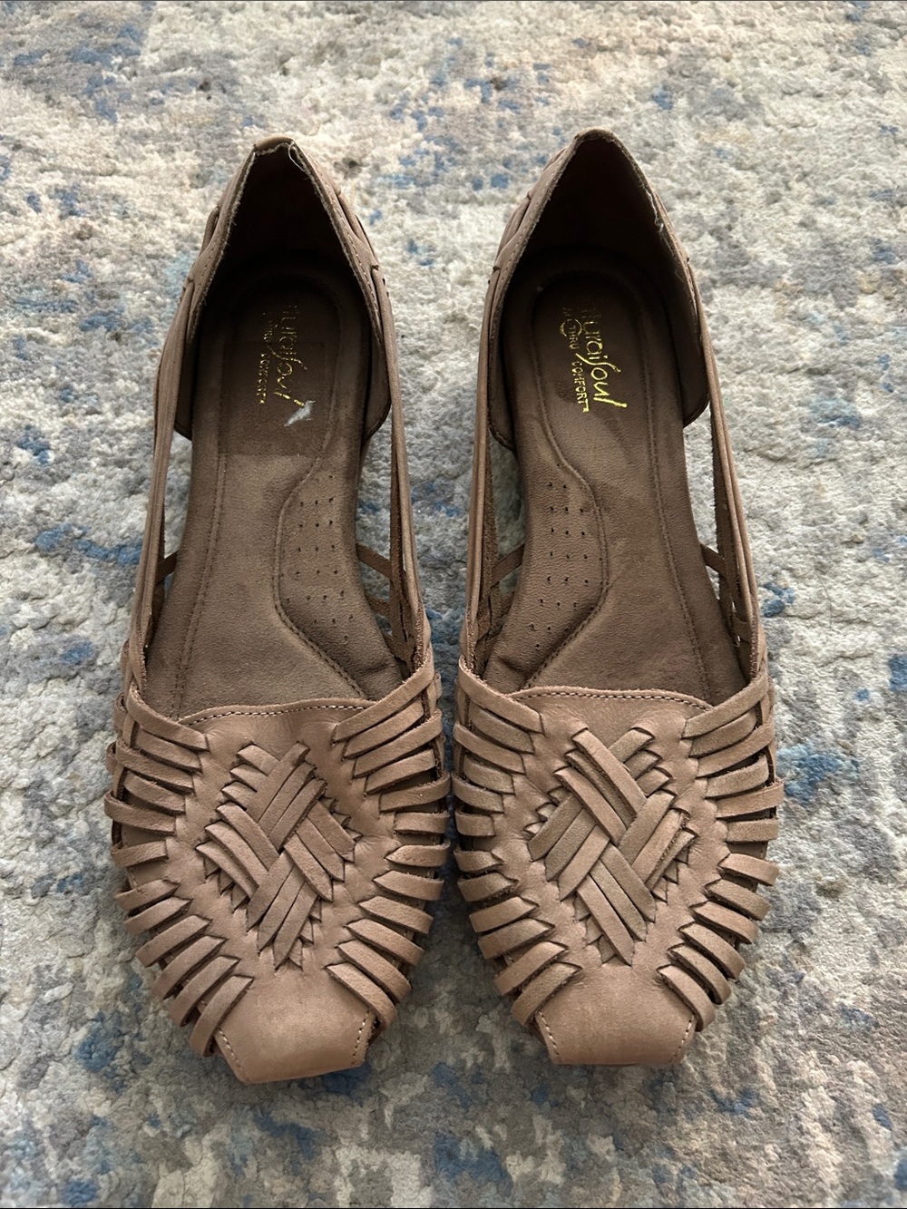 Natural Soul Woven Huarache Flats